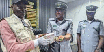 Customs Hand Over Seized 75 Cartridges, Ammunition to Arms Control Centre
