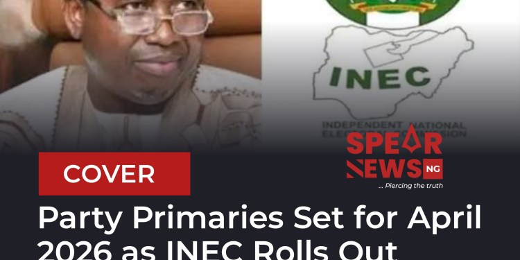 Party Primaries Set for April 2026 as INEC Rolls Out Election Schedule